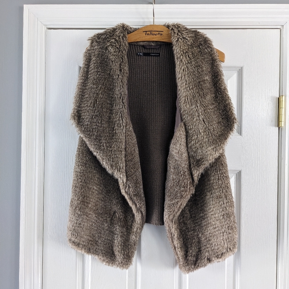Maurice's Faux Fur Vest - Sz S